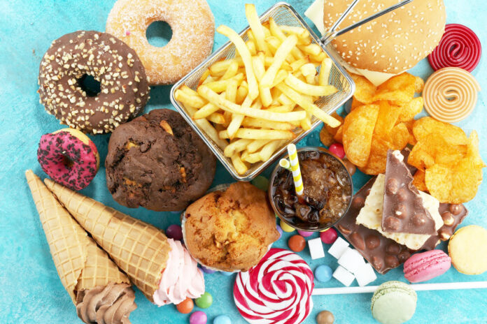 Unhealthy,Products.,Food,Bad,For,Figure,,Skin,,Heart,And,Teeth.